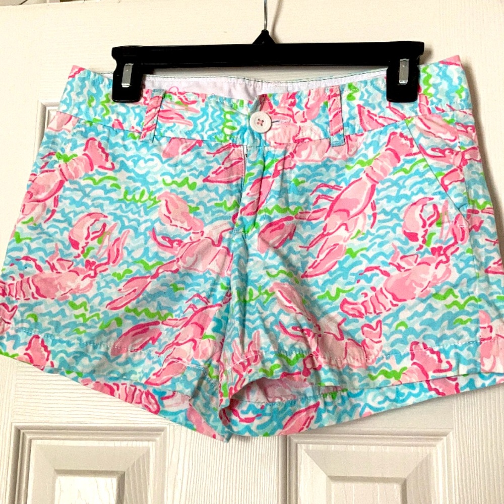 Lilly Pulitzer Lobstah Roll Callahan shorts size 0